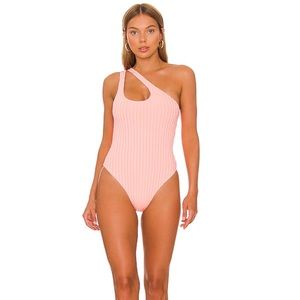 L*SPACE NWT Phoebe Classic One Piece Swimsuit - Tangerine - Size 6